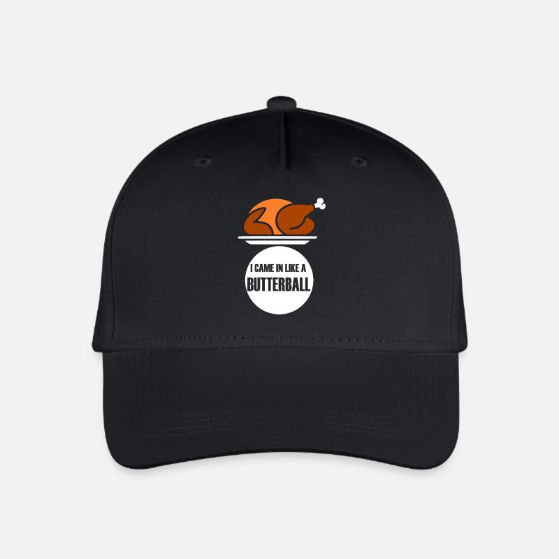 Boule de beurre de Thanksgiving - Casquette de baseball bio Enfant - noir