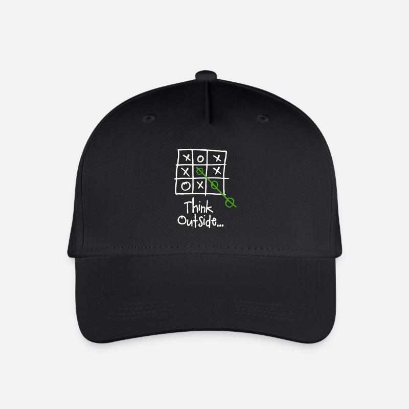 Think Outside the Box - Pensez Hors des Cases - Casquette de baseball bio Enfant - noir