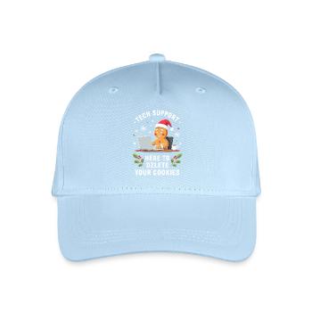 Tech Support, I'm here to delete your cookies - Organic Kids’ Baseball Cap - light blue - Front
