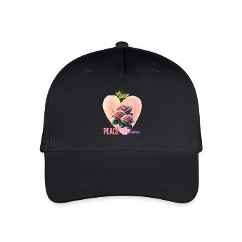 Love - Organic Kids’ Baseball Cap - black - Front