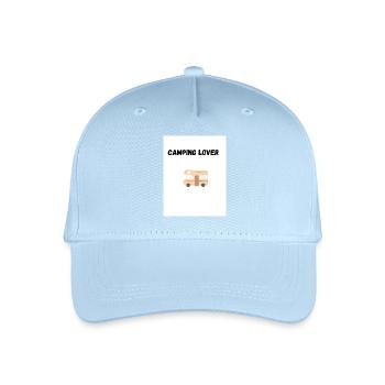 I love Camping - Kinder Bio Basecap - Hellblau - Vorne