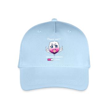 Sarkastisches Weinglas - Kinder Bio Basecap - Hellblau - Vorne