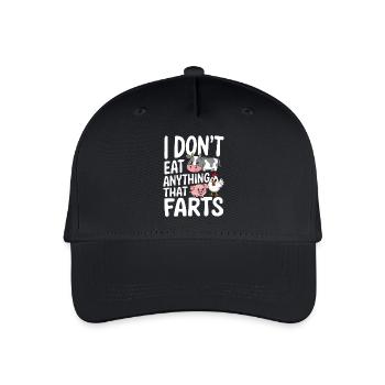 Vegetarian Vegan Veggie Vegetarian - Organic Kids’ Baseball Cap - black - Front