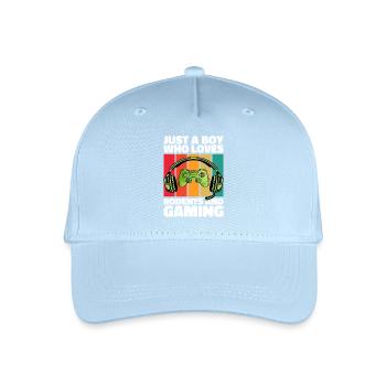 Gamer and Rodents: Video Games and Agile Adventure - Organic Kids’ Baseball Cap - light blue - Front