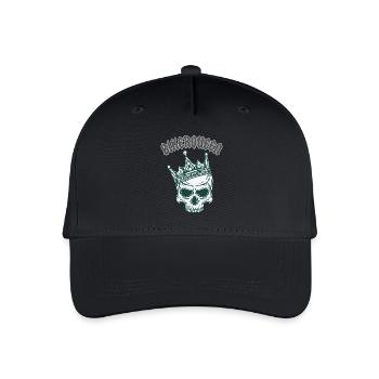 BIKERQUEEN - Kinder Bio Basecap - Schwarz - Vorne