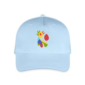 morning chicken bold abstract - Organic Kids’ Baseball Cap - light blue - Front