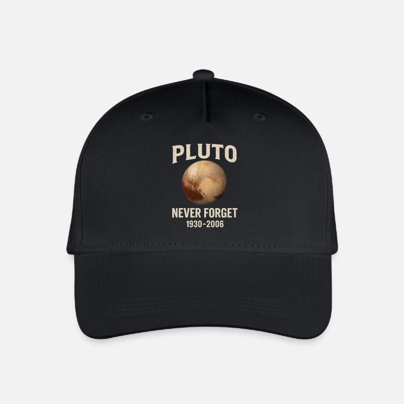 Pluto - Never Forget - Kinder Bio Basecap - Schwarz