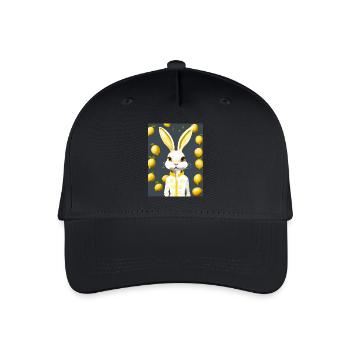 Lapin aux agrumes, éclat de citron - Casquette de baseball bio Enfant - noir - Devant