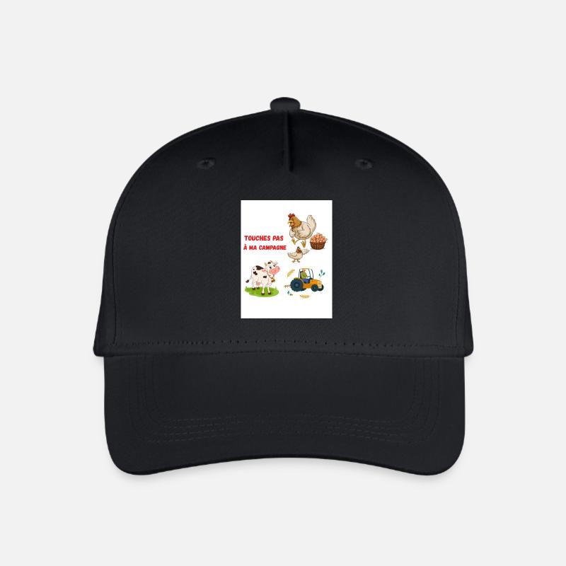 Touches pas ma campagne - Casquette de baseball bio Enfant - noir
