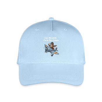Funny Pilot: I'm in the clouds! - Organic Kids’ Baseball Cap - light blue - Front