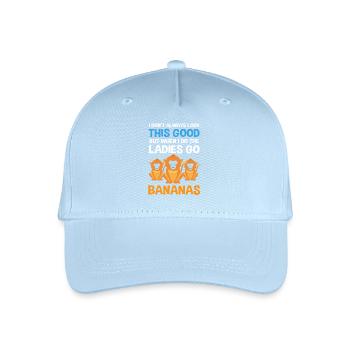 Stupsnasenaffe Affe Schimpanse - Kinder Bio Basecap - Hellblau - Vorne