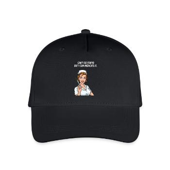 La stupidité peut être résolue médicalement ! Infirmière Fun - Casquette de baseball bio Enfant - noir - Devant