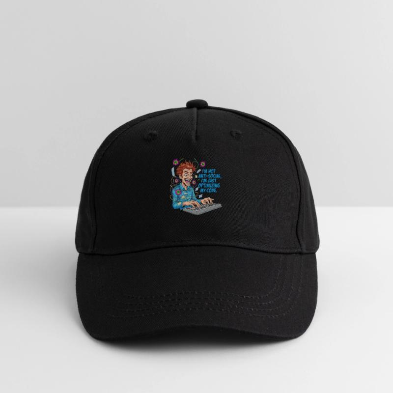 Code Optimizer : antisocial ? Juste du codage ! Casquette de baseball bio Enfant