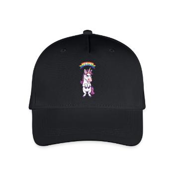 29+1: Grumpy Unicorn for his 30th birthday - Organic Kids’ Baseball Cap - black - Front