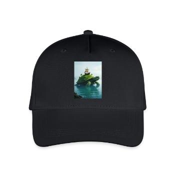 Aspidochelone, tortue marine médiévale du myt européen - Casquette de baseball bio Enfant - noir - Devant