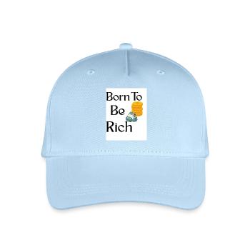 Naissance à la richesse Thé de créateur - Casquette de baseball bio Enfant - bleu clair - Devant