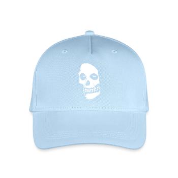 Halloween Horror Skull - Organic Kids’ Baseball Cap - light blue - Front