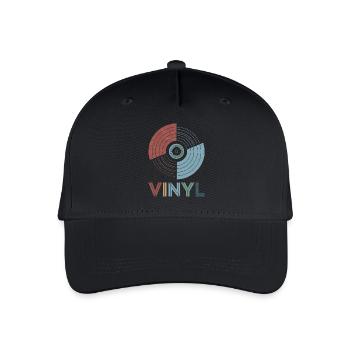 Vinyl Retro - Organic Kids’ Baseball Cap - black - Front
