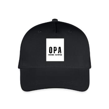 OPA Ein Mann - Ein Mythos - Kinder Bio Basecap - Schwarz - Vorne