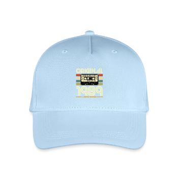 Original 1989 Cassette Nostalgia - Organic Kids’ Baseball Cap - light blue - Front
