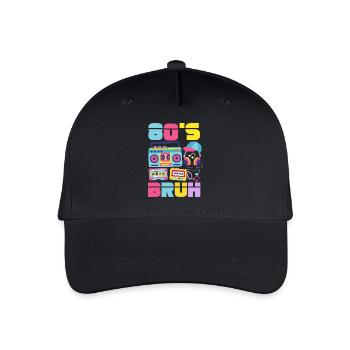 Retour rétro au design vintage des années 80 - Casquette de baseball bio Enfant - noir - Devant