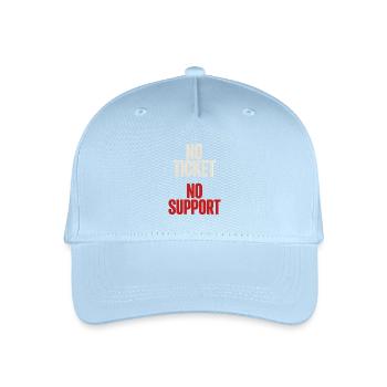 No Ticket No Support Informatiker IT Administrator - Kinder Bio Basecap - Hellblau - Vorne