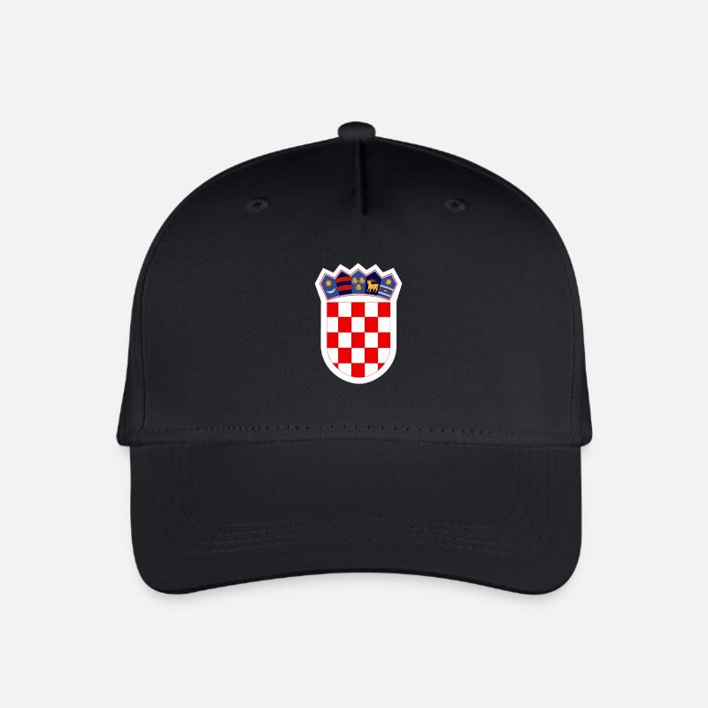 Hrvatska grb - Croatia - Kroatien - Kinder Bio Basecap - Schwarz