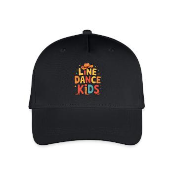 Line Dance Kids Kinder tanzen Linedance - Kinder Bio Basecap - Schwarz - Vorne