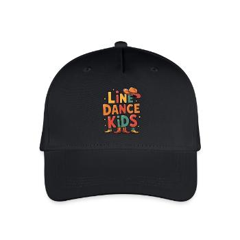 Line Dance Kids Kids Dancing Line Dance - Organic Kids’ Baseball Cap - black - Front