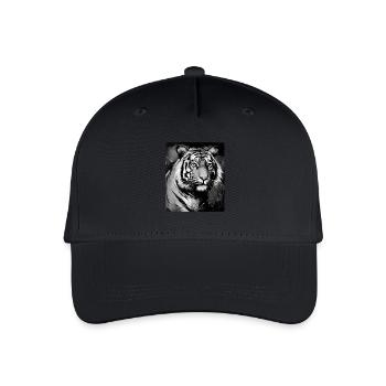 Portrait de tigre - Casquette de baseball bio Enfant - noir - Devant