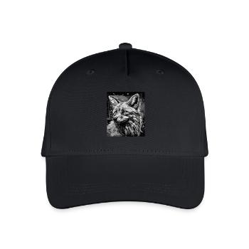 Portrait de renard - Casquette de baseball bio Enfant - noir - Devant