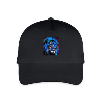 Lion Portrait - Casquette de baseball bio Enfant - noir - Devant