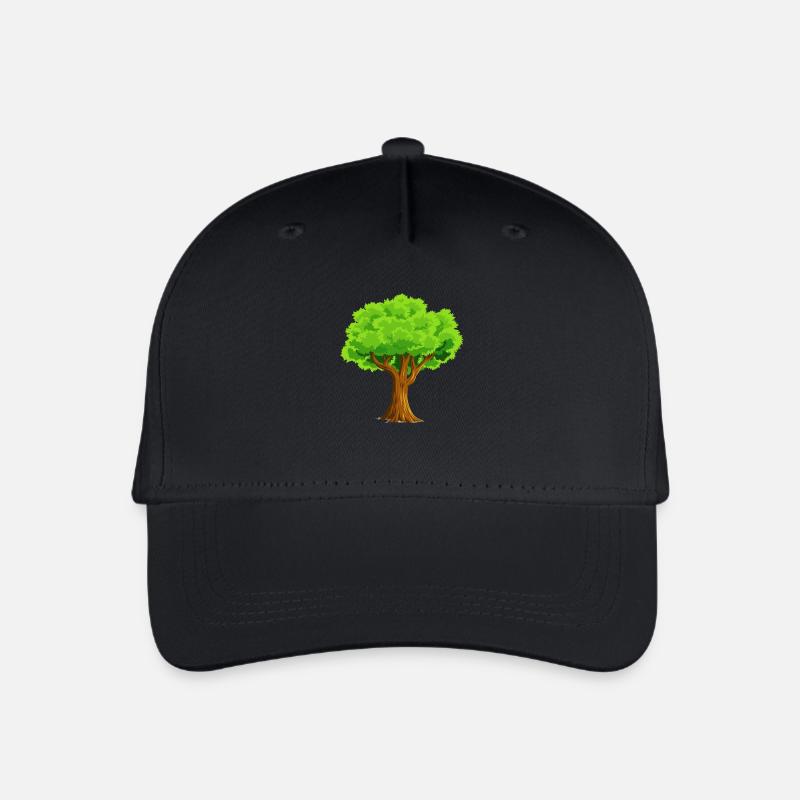 Baum - Kinder Bio Basecap - Schwarz