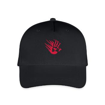 Blutiger Handabdruck verschmiert bloody hand - Kinder Bio Basecap - Schwarz - Vorne