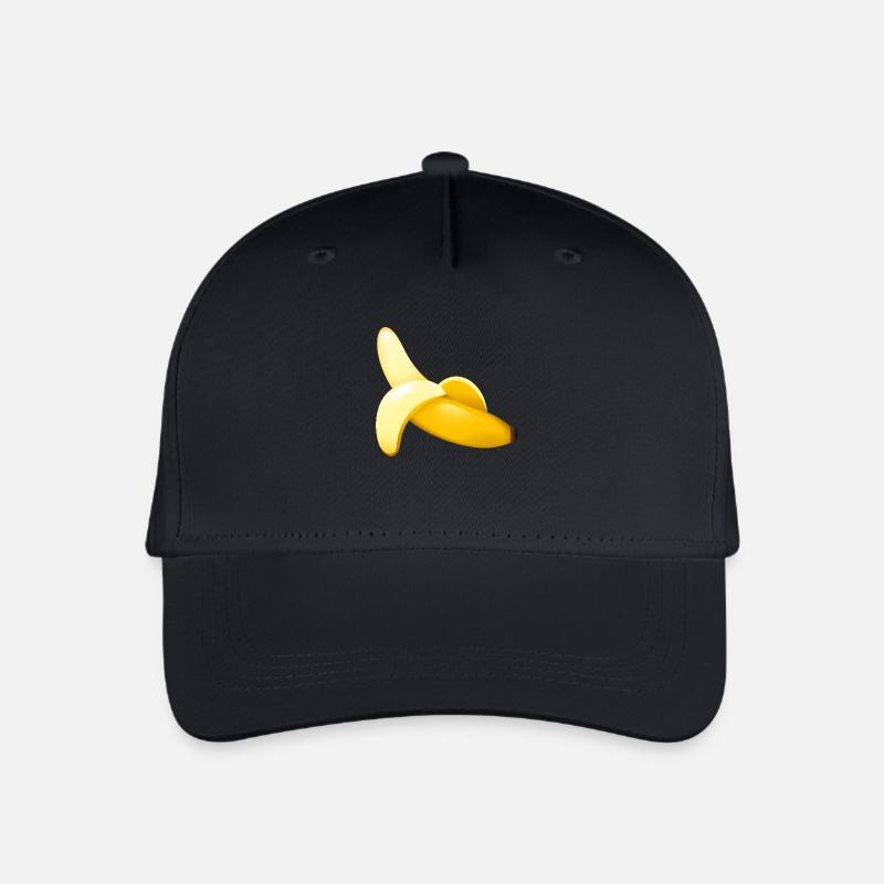 Smiley Banana - Kinder Bio Basecap - Schwarz