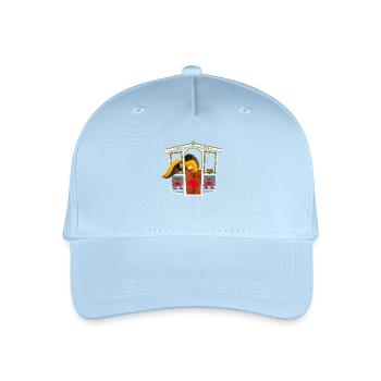 Münchner Kindl et teckel dans la grande roue - Casquette de baseball bio Enfant - bleu clair - Devant