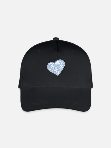 100% Liebe / Junge / Geburt / Mama / Papa / Baby - Kinder Bio Basecap - Schwarz