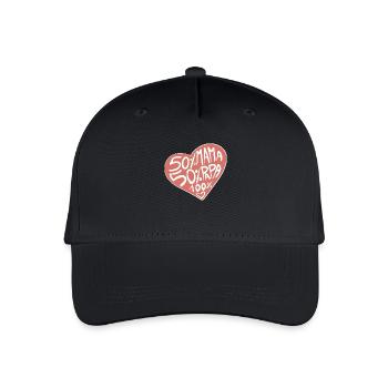 100% Liebe / Baby / Mädchen / Geburt / Mama / Papa - Kinder Bio Basecap - Schwarz - Vorne
