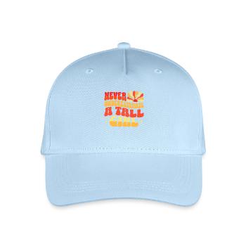 Jamais Sous-estimer Fille Grande - Casquette de baseball bio Enfant - bleu clair - Devant