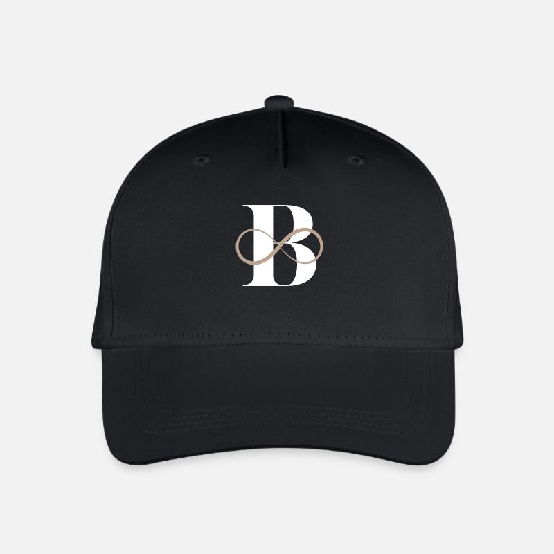 Unendlicher Buchstabe b - Kinder Bio Basecap - Schwarz