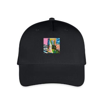 1000038773 - Organic Kids’ Baseball Cap - black - Front