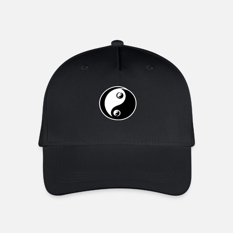 Yin Yang - Kinder Bio Basecap - Schwarz