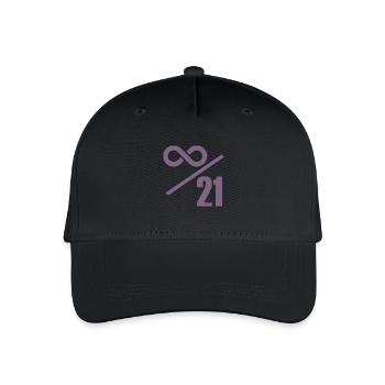 Bitcoin 21 Million Limit – Infinitely Valuable - Organic Kids’ Baseball Cap - black - Front