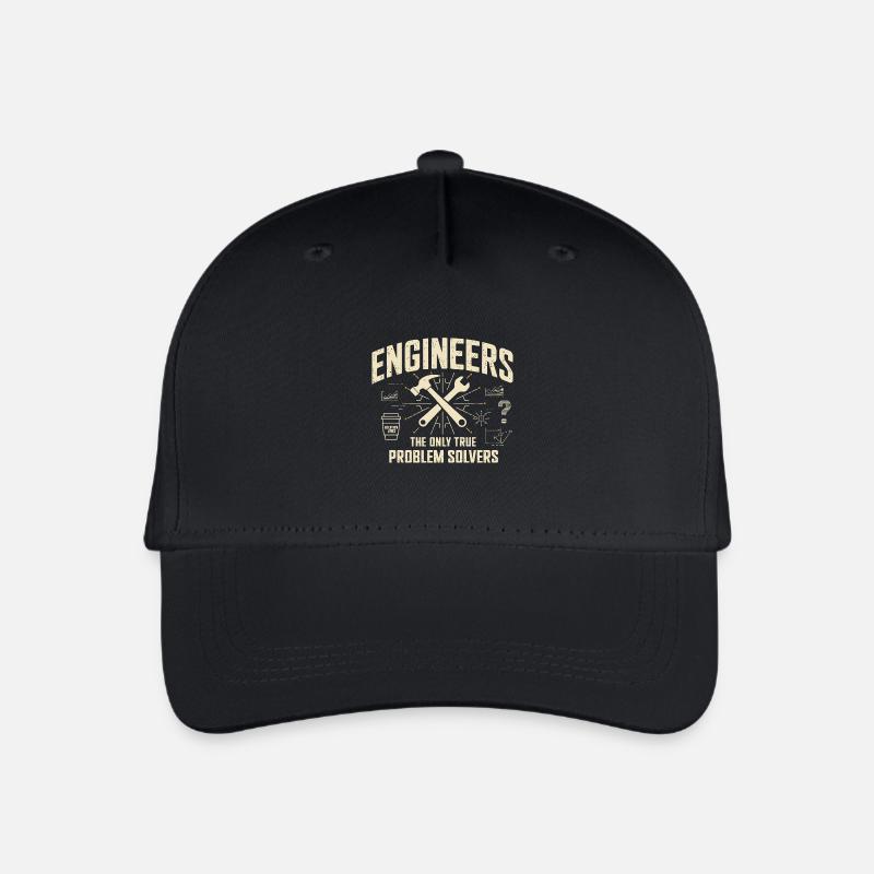 Engineers The True Problem Solvers für einen - Kinder Bio Basecap - Schwarz