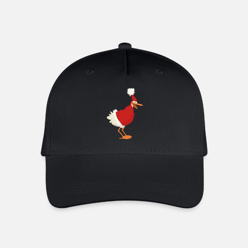 Weihnachtshuhn - Kinder Bio Basecap - Schwarz