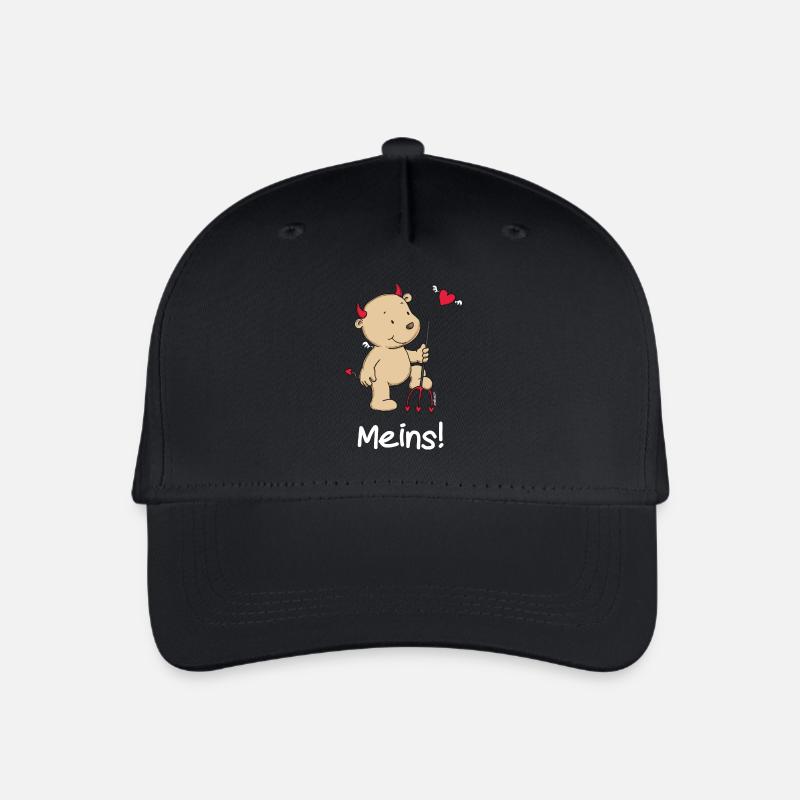 Engel_Teufel Meins - Kinder Bio Basecap - Schwarz