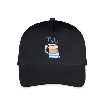 'Hello' Fiete Baby Longsleeve - white - Kinder Bio Basecap - Schwarz - Vorne