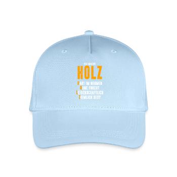 Wood - Organic Kids’ Baseball Cap - light blue - Front