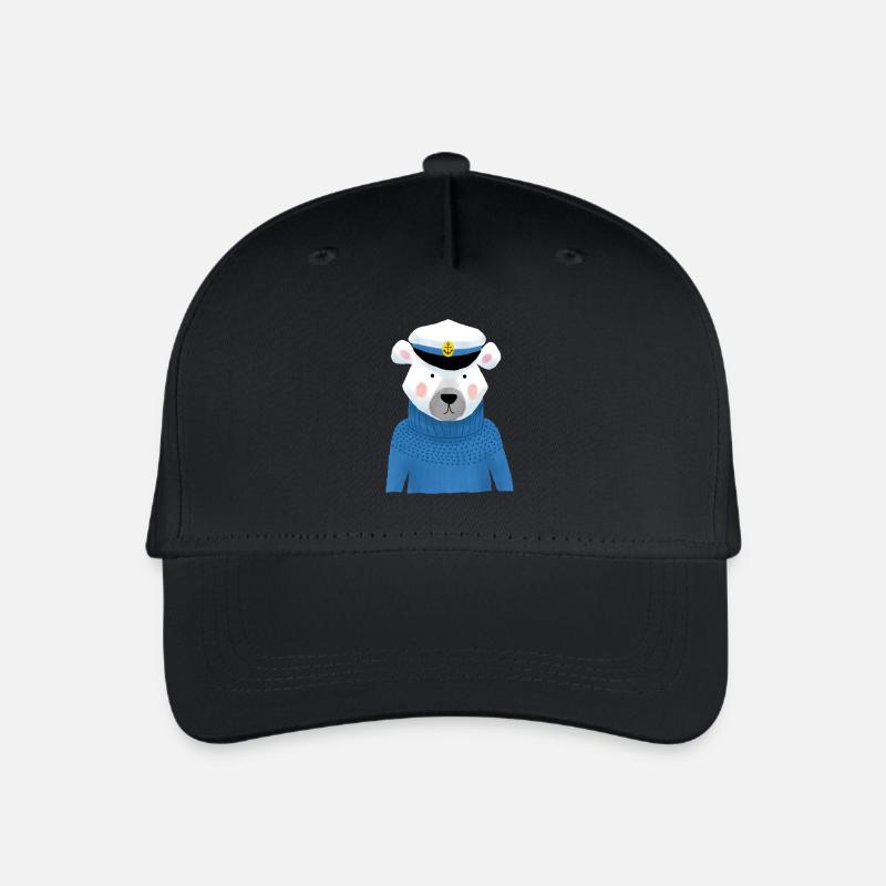 Seebär - Kinder Bio Basecap - Schwarz