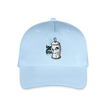 Spray und Graffiti - Kinder Bio Basecap - Hellblau - Vorne